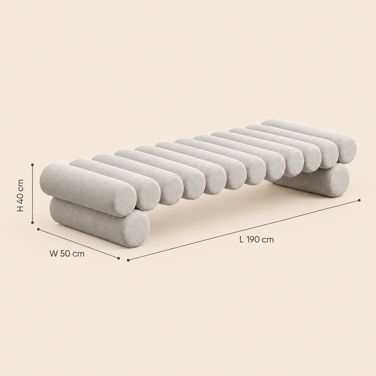 Ripple Tube Bench