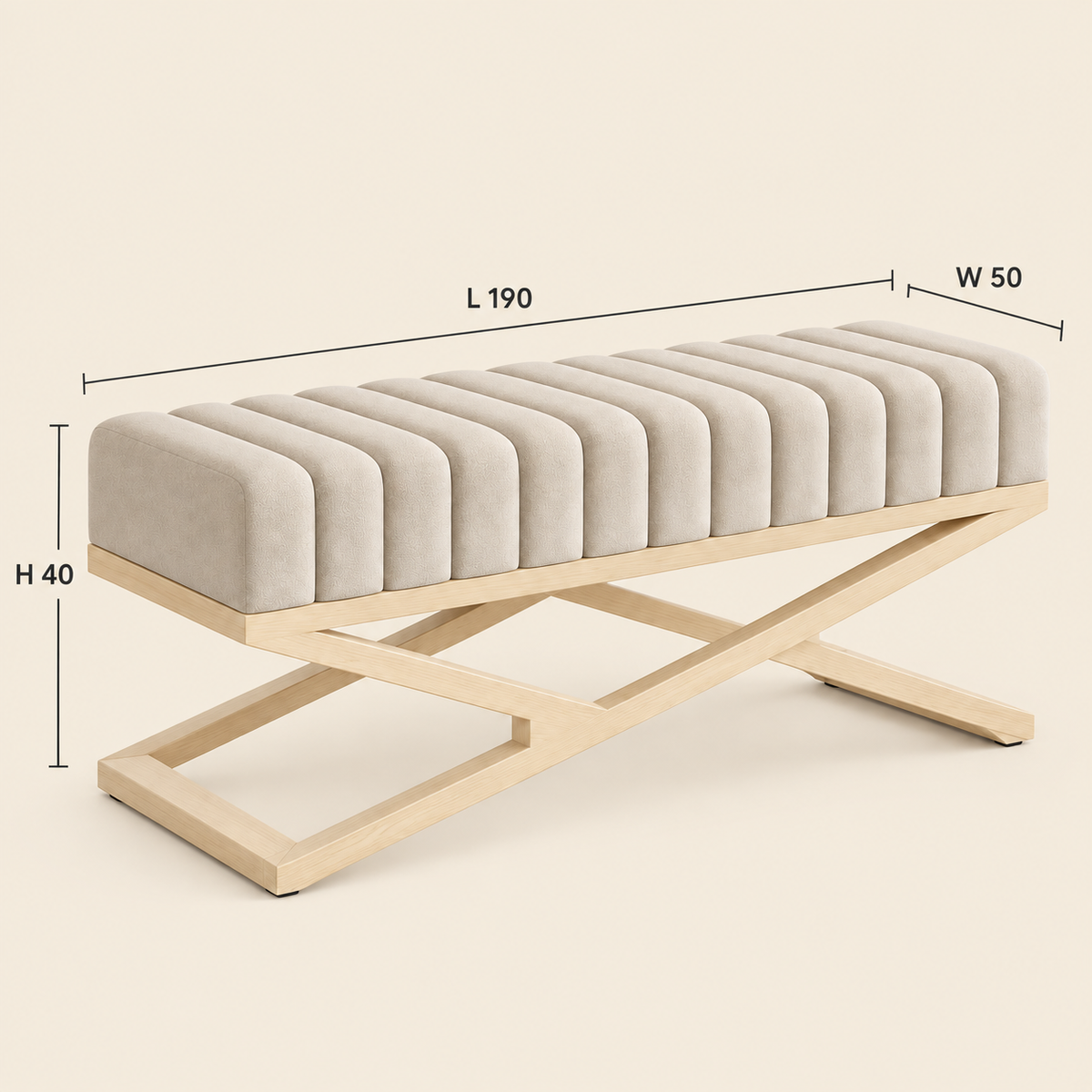 X-Frame Channel Bench