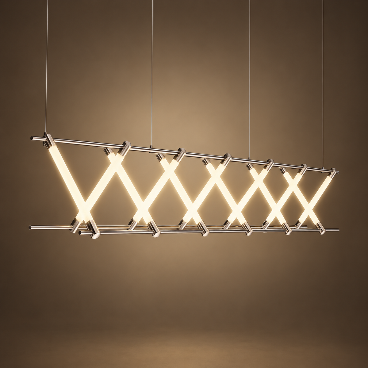 Lattice Glow Linear Chandelier