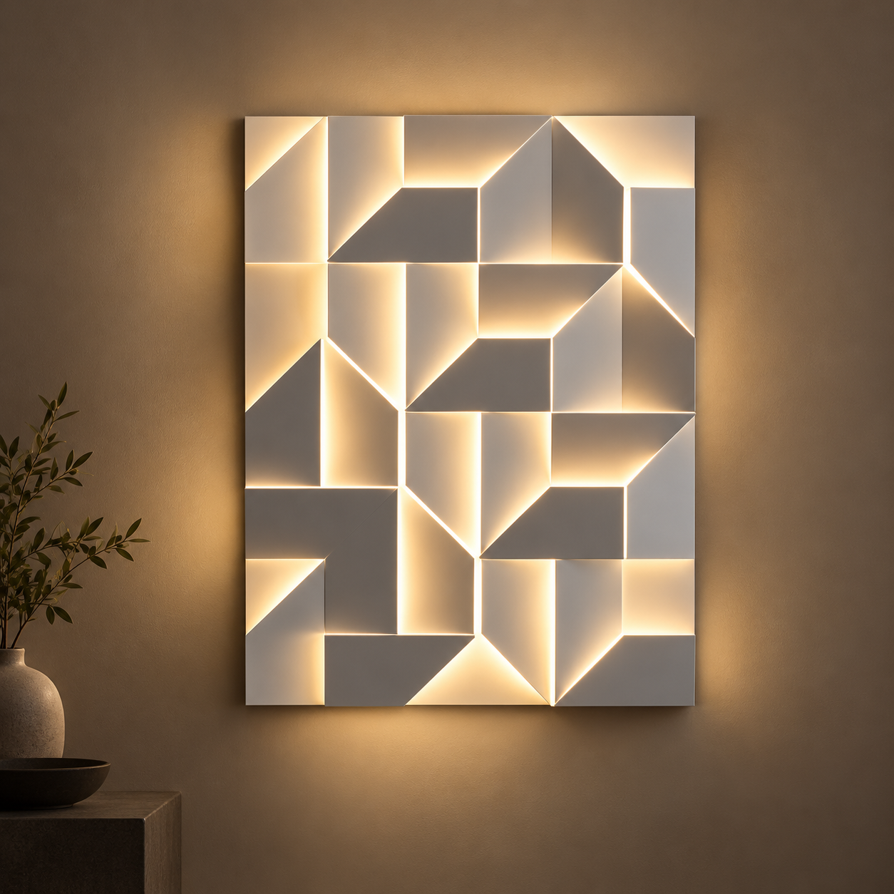 Prism Geometry Wall Light