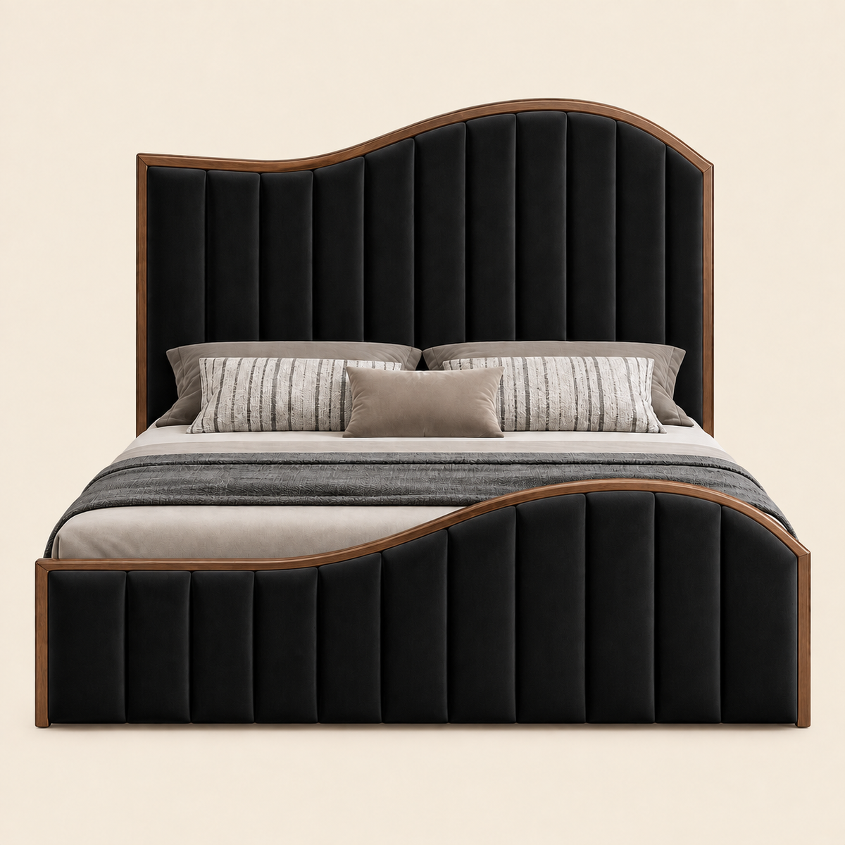 Noir Wave Bed