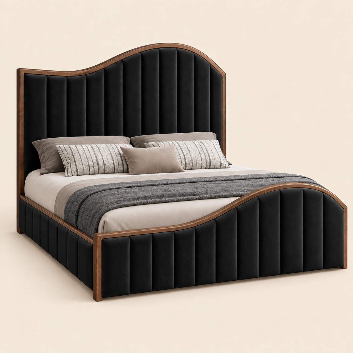 Noir Wave Bed
