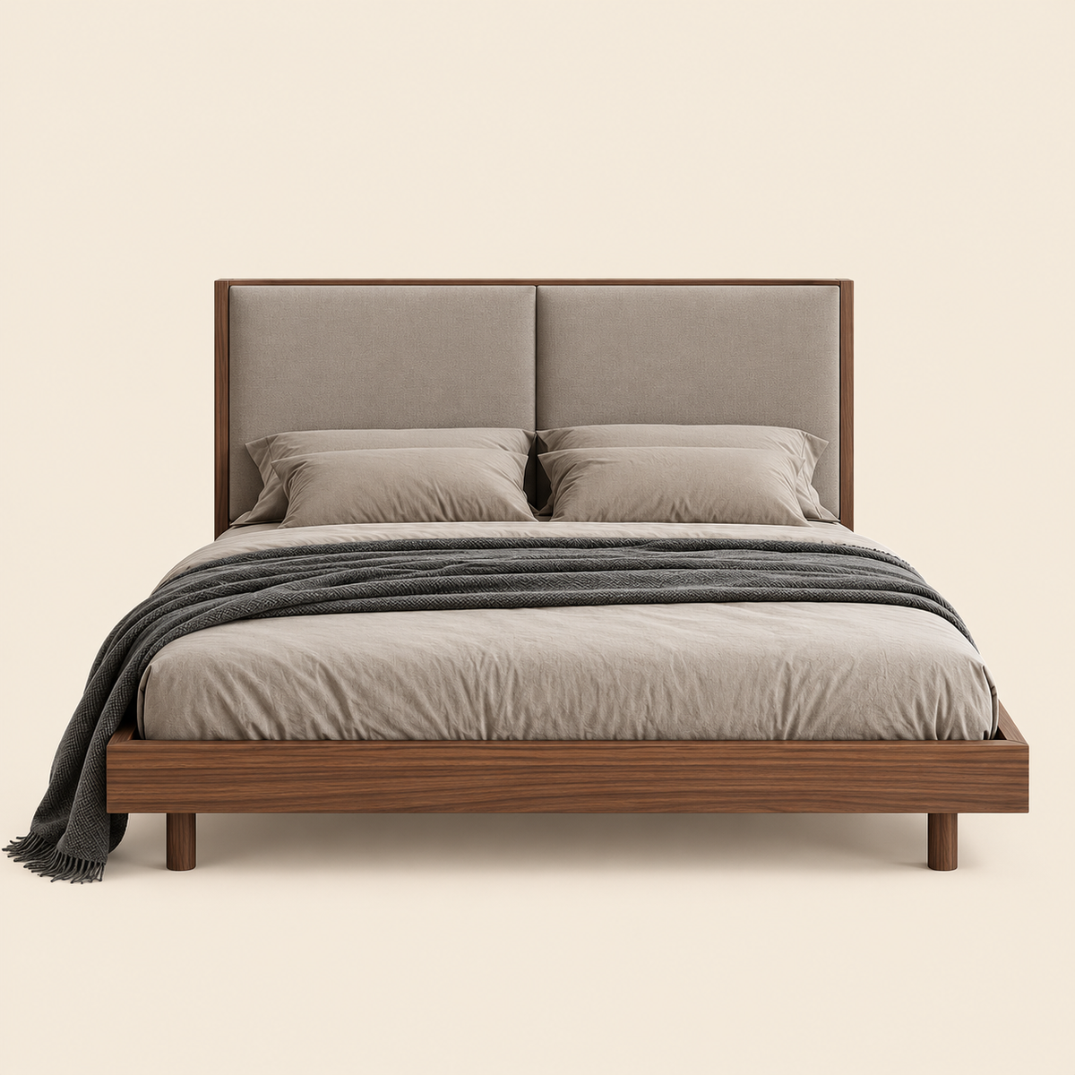 Alder Duo Panel Bed