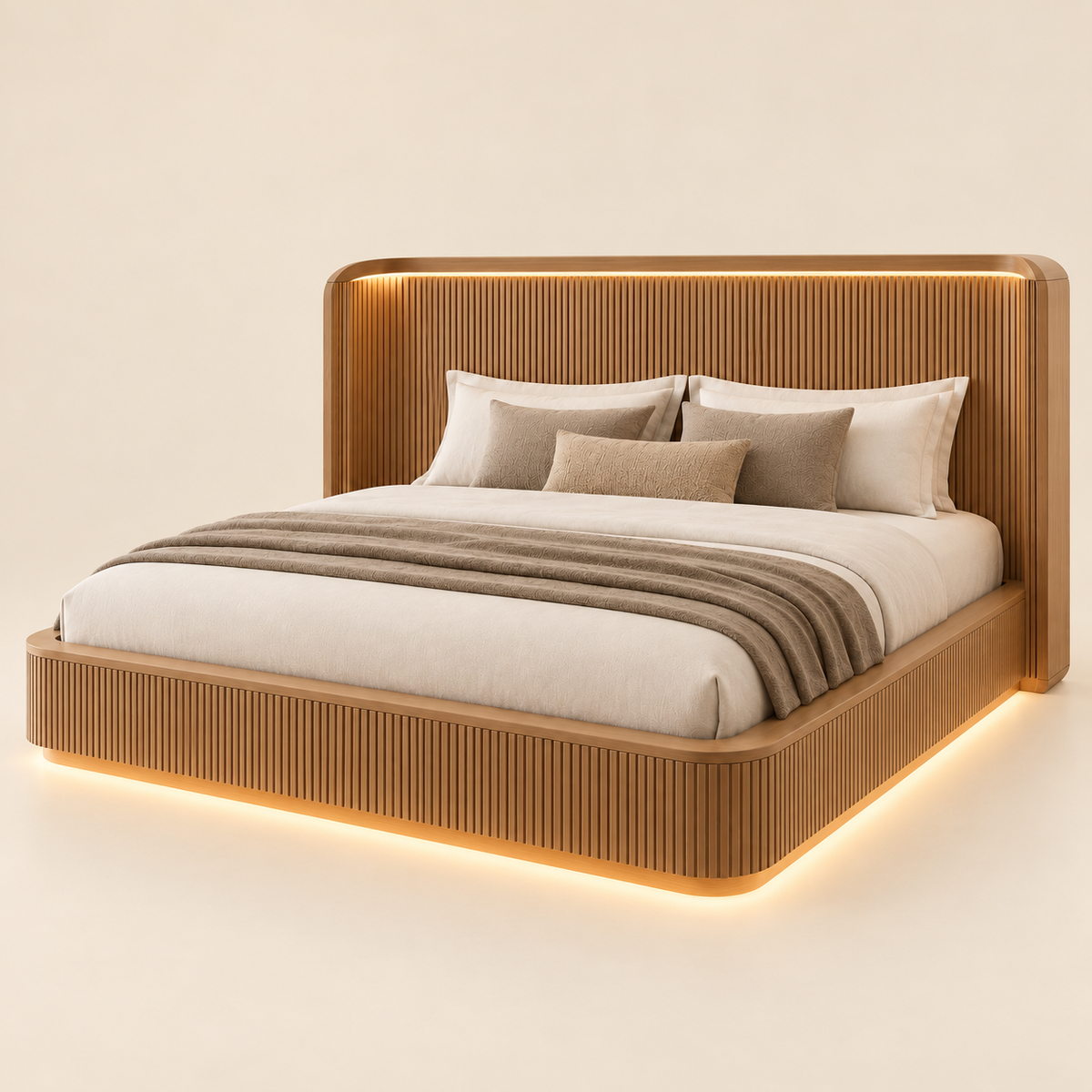 Linea Fluted Glow Bed