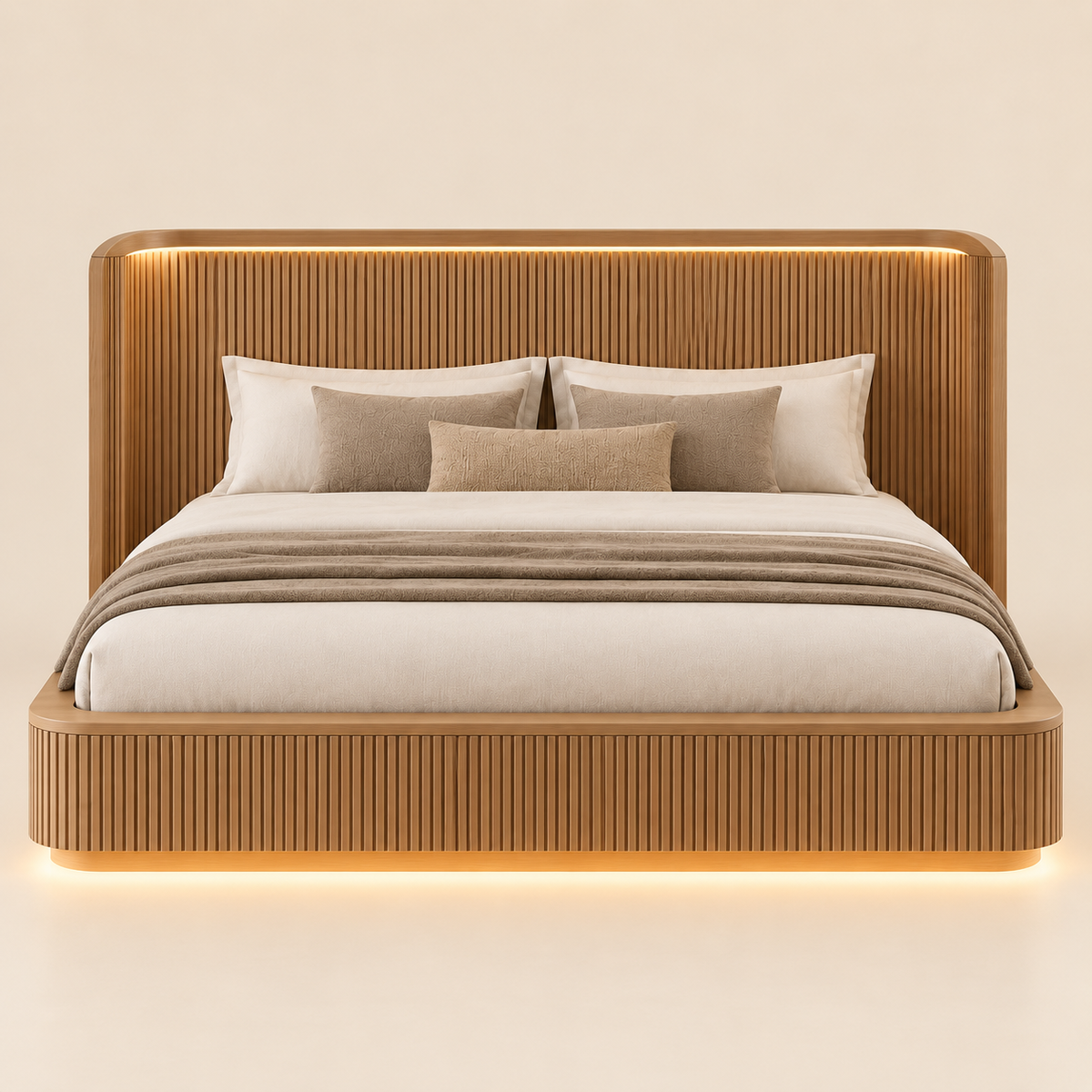 Linea Fluted Glow Bed