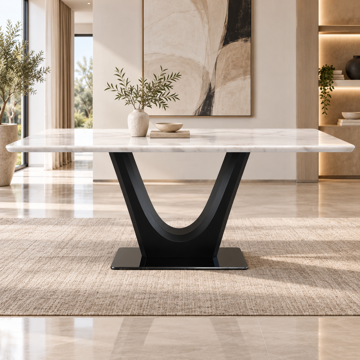Vela Marble Dining Table