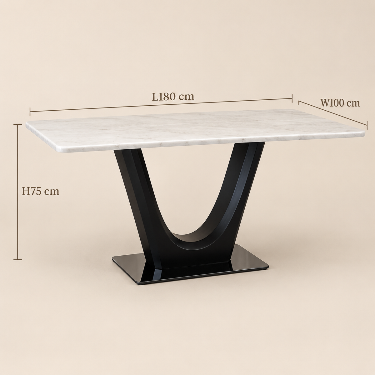 Vela Marble Dining Table
