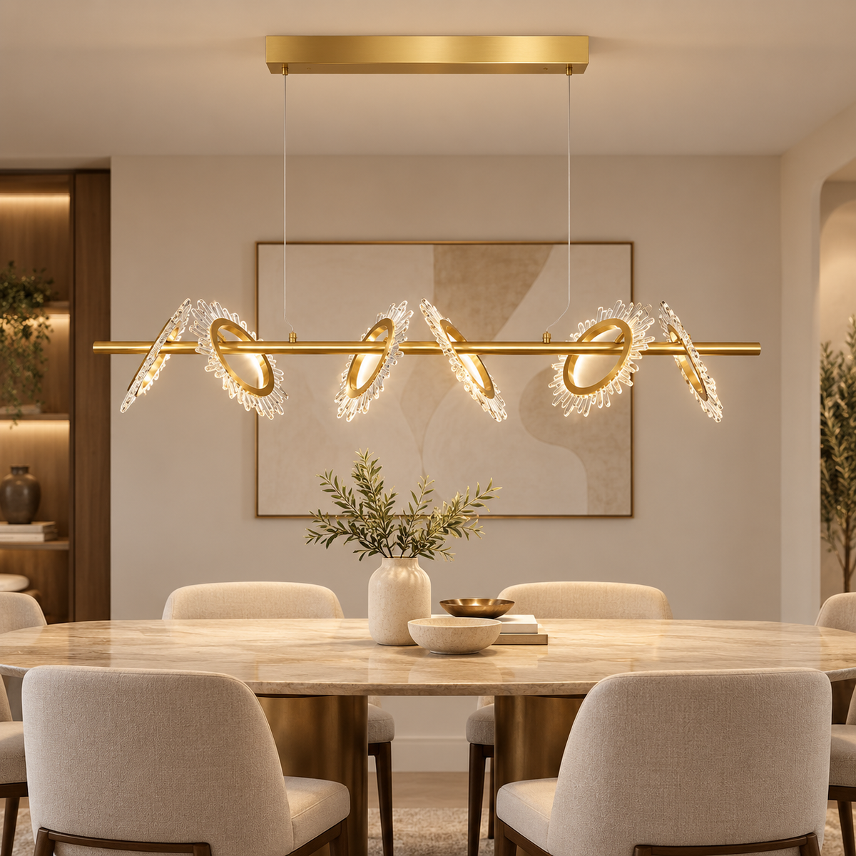 Aurora Crystal Ring Chandelier