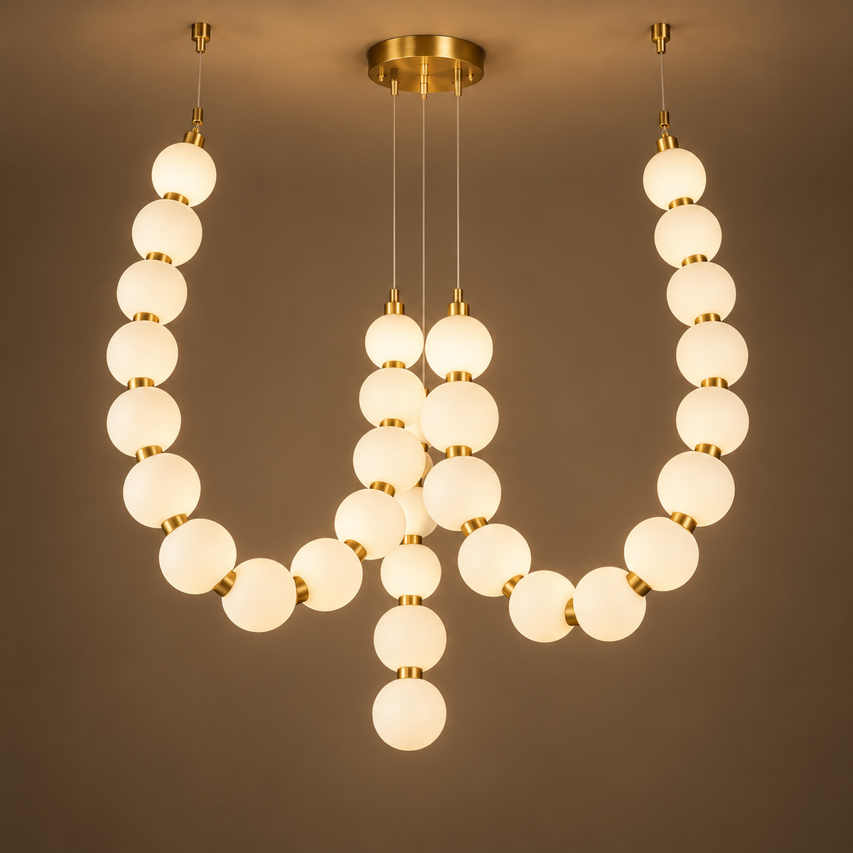 Opal Pearl Globe Chandelier