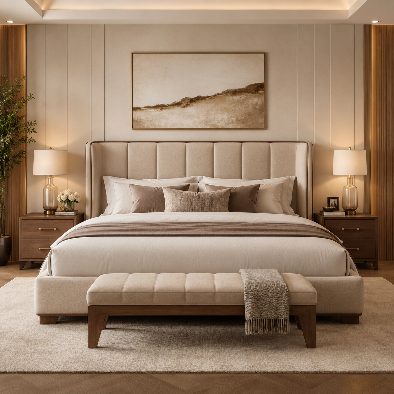 Aurelia Classic Wingback Bed